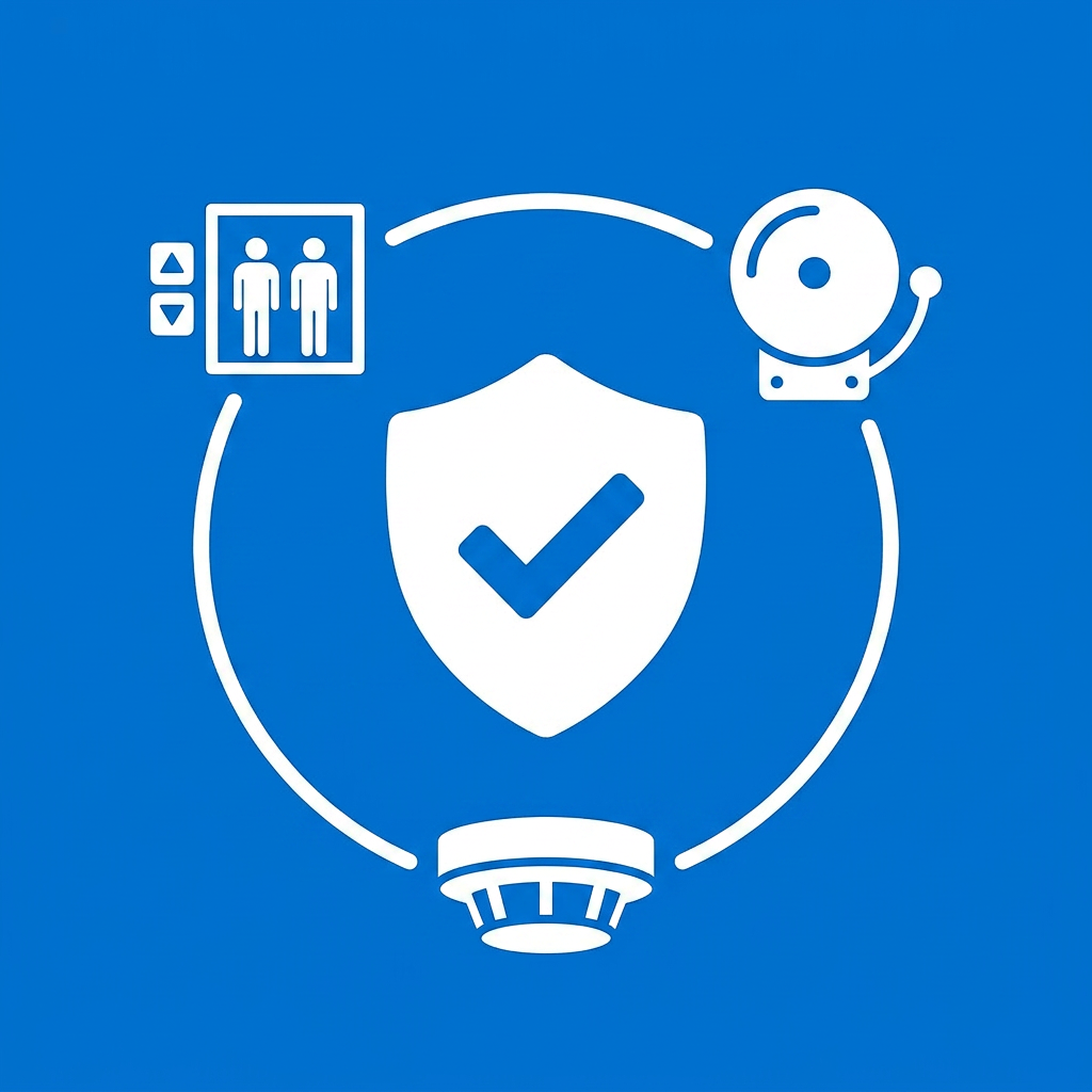 Fire protection and life safety system testing coordination
